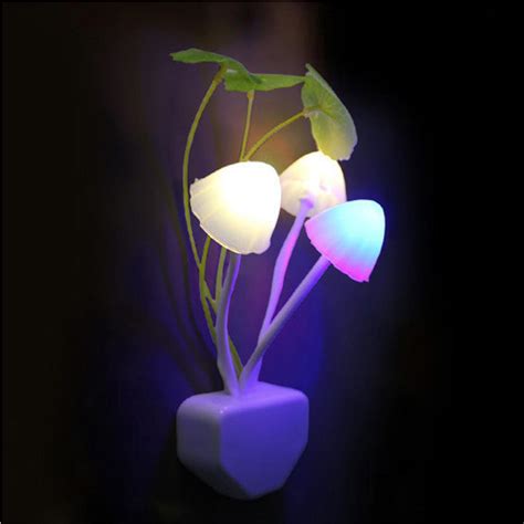 Novelty Mushroom Fungus Night Light Eu And Us Plug Light Sensor Ac110v