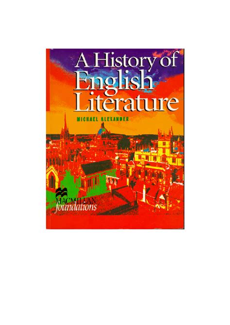 Pdf A History Of English Literature Dea Kipshidze