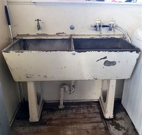 Old Double Concrete Laundry Tub West Coast New Zealand History Laundry Room Makeover