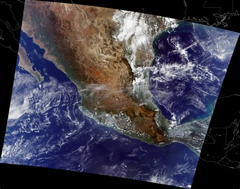 Nasa Visible Earth Mexico