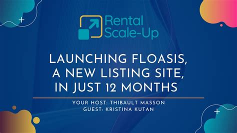 Vacation Rental Startup Launching Floasis In 12 Months Youtube