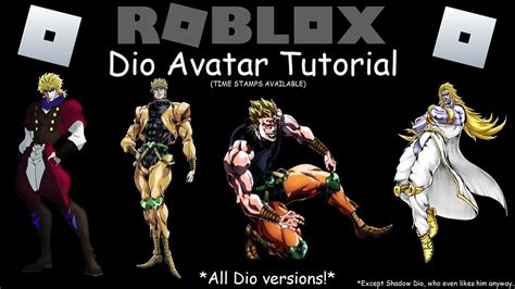 How To Make All Dio Brando Forms From Jojo On Roblox Part 1 3