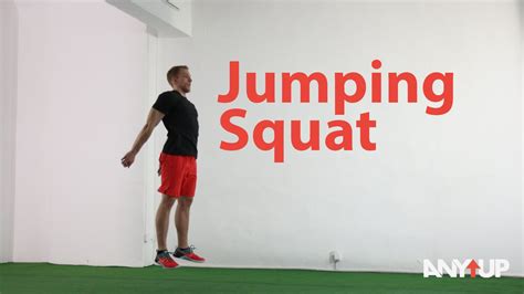 Jumping Squat Bodyweight Training Exercise Youtube