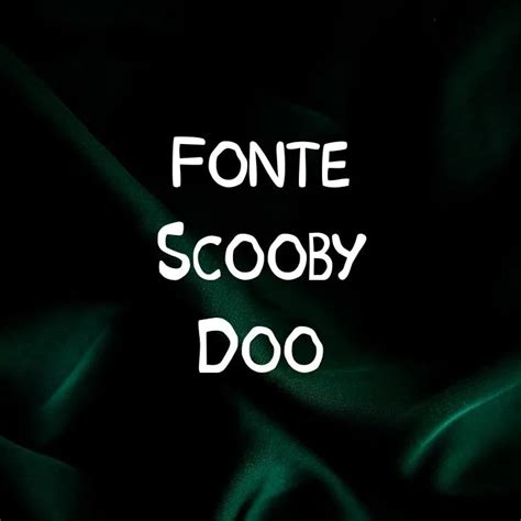 Fonte Scooby Doo Baixar Fontes Gratis