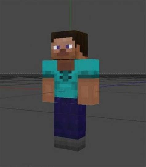 Minecraft Man Character Free 3d Model C4d Open3dmodel