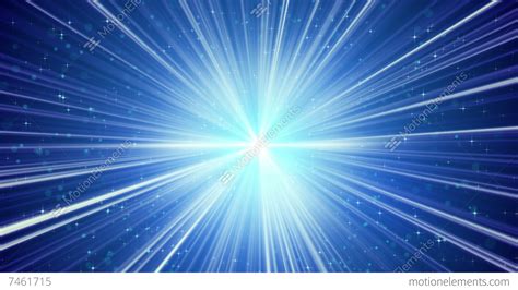 Blue Shining Light Rays And Stars Loopable Background 4k 4096x2304