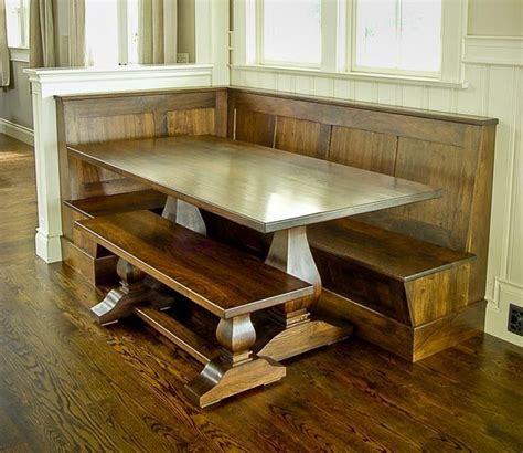 Universal spacing and height dimensions. dining room tables breakfast nook corner dining set ...