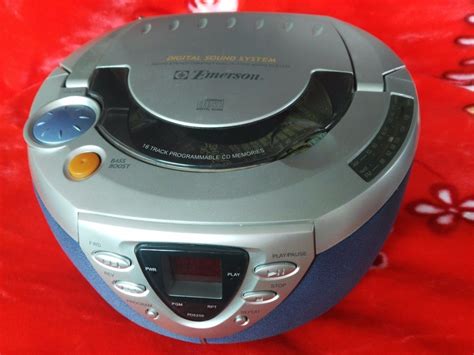 110v Emerson Portable Boombox Player High Quality Cd Mp3 Speaker Fm