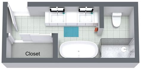 Small Master Bathroom And Closet Floor Plans Floor Roma