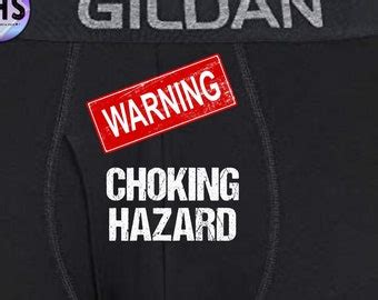 Warning Choking Hazard Boxers Etsy