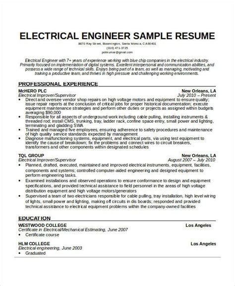 Electrical engineers seem to be running the world these days. Electrical Engineer Resume (Dengan gambar)