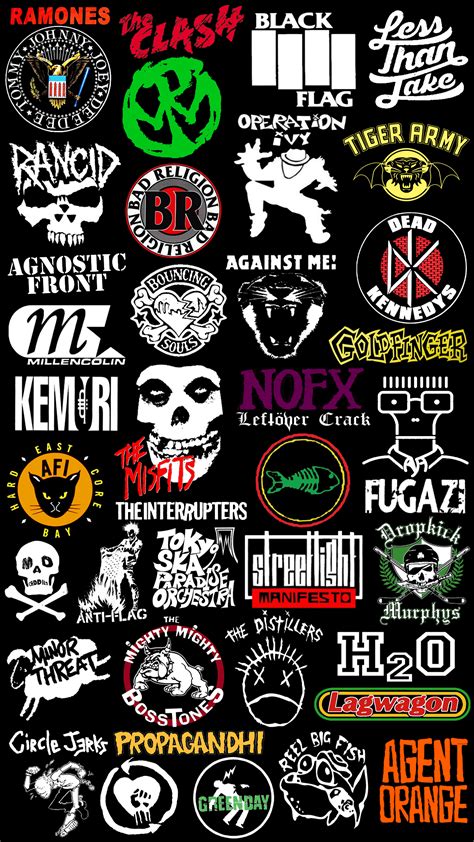 famous punk band logos alogob