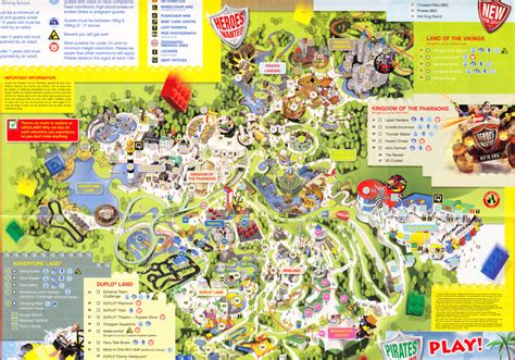 Legoland Windsor 2010 Park Map