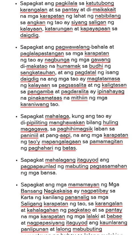 Bakit Nararapat Na Isulong At Pangalagaan Ang Karapatang Pantao