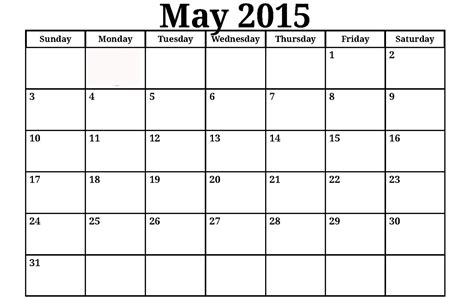 May Calendar Printable Calendar Templates