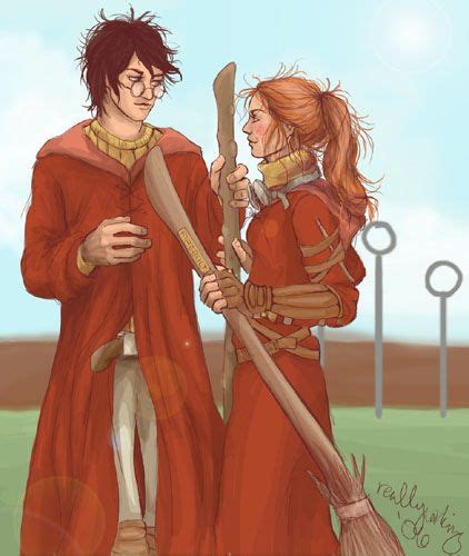 Harry And Ginny On Quidditch Team Love This Harry Potter Ginny Harry