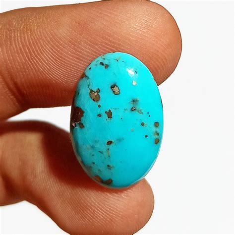Blue Color Persian Turquoise Cabochon Oval Shape Turquoise Etsy