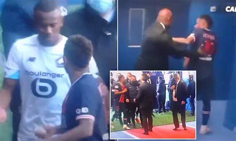 €10.00m * jun 2, 1996 in taquaritinga, brazil Neymar pushes Lille's Tiago Djalo before having to be ...