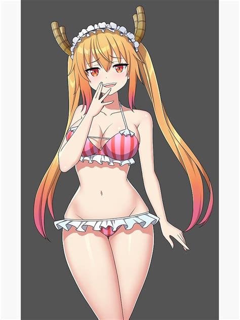 Lámina fotográfica Tohru Miss Kobayashi Dragon Maid Anime Waifu de WaifuClub Redbubble