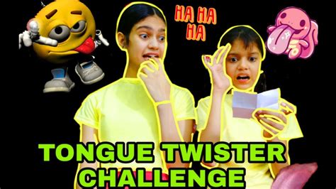 Tongue Twister Challenge Ft Bhavya Aashita Youtube