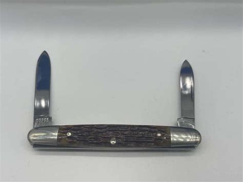 Case Xx Usa 06263 Bone Brown Eisenhower Dual Blade Pocket Knife