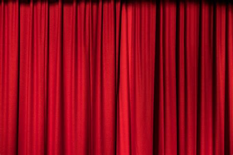 Download free image red stage curtain. Red stage curtain in a theater - StockFreedom - Premium Stock Photography