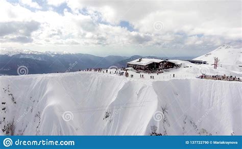 Sochi Russia January 10 2018 Aerial Landscape View Of Caucasus
