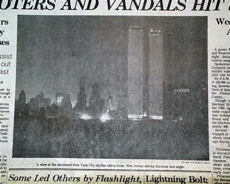 Black-out newspaper... World Trade Center photo ...