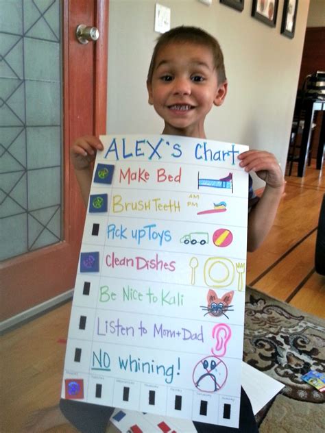 Kids Behavior Chore Chart Kids Kids Rewards