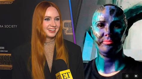 Guardians 3 How Karen Gillan Shocked Couples Therapist With Nebula Makeup Exclusive The