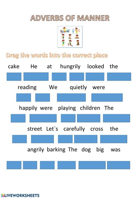 Adverbs Of Manner Interactive Worksheet For Grade Vrogue