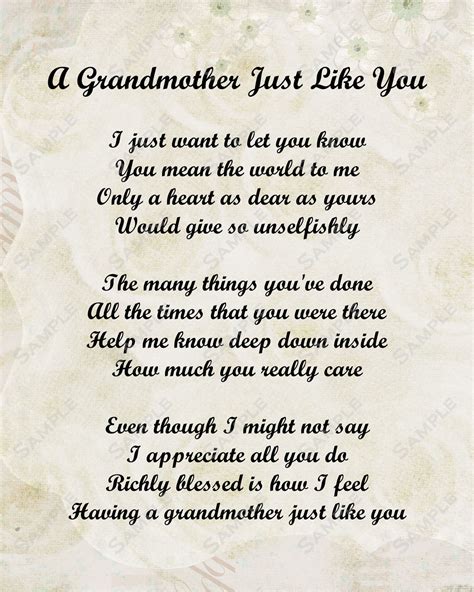 Grandmother Passed Away Quotes Prayer Quotesgram