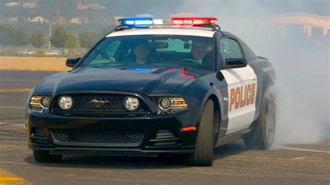 Ford Mustang Police Car Drifting Youtube