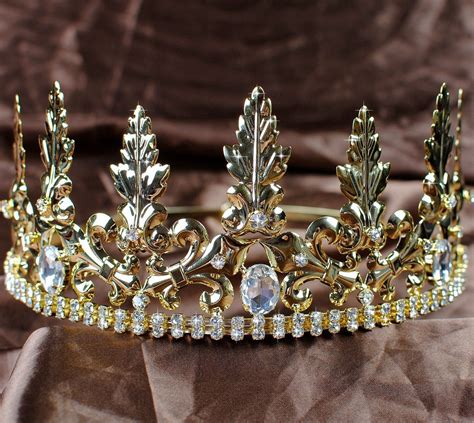 Noble Imperial Medieval Tiaras King Prince Crowns Pageant Party