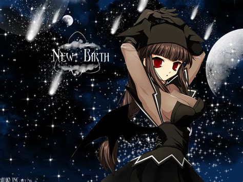 Breasts Brown Hair Cleavage Demon Dress Elbow Gloves Gloves Mabinogi Red Eyes Stars Succubus