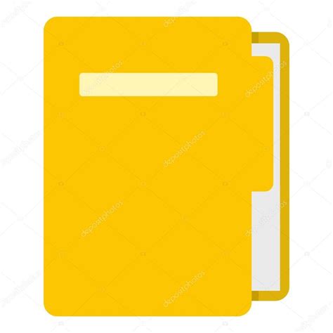 Vector files, including png and svg icons. Icône de dossier jaune fichier isolé — Image vectorielle ...