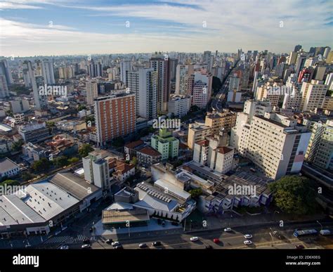 Aerial View Of Sao Paulo City Brazil Stock Photo Alamy