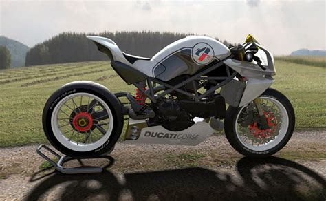 All crc bodywork is fabric fiberglass (unless otherwise stated) finished in grey urethane acrylic primer. MotoGp: Ducati Cafè Racer Bodykit by Paolo Tesio
