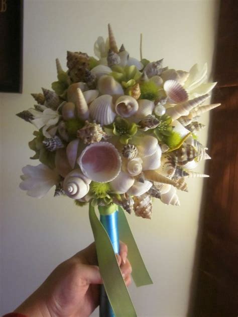 From the chairs, fabrics and wedding arches chosen for the ceremony, to the reception décor that compliments it afterwards, every element you include plays a part. DIY Seashell Bouquet!! | Weddingbee Photo Gallery