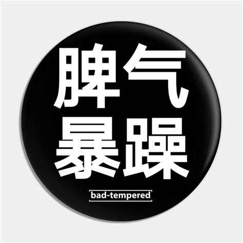 Bad Tempered In Chinese Language China Quote Words Chinese Pin