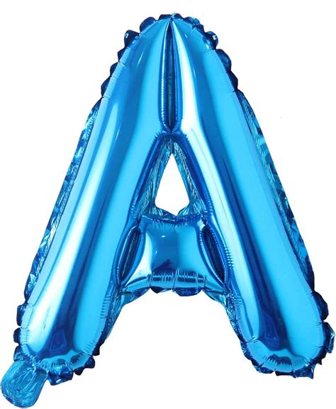 16 Inch Single Blue Alphabet Letter Number Balloons