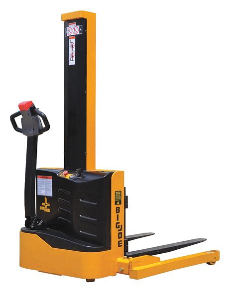 Big Joe 2200 Lb Load Capacity 42 In X 4 In Powered Straddle Stacker