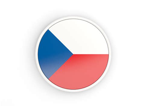 The flag symbolizes national unity, which has been very important for the country whose identity has been. Round icon with white frame. Illustration of flag of Czech ...