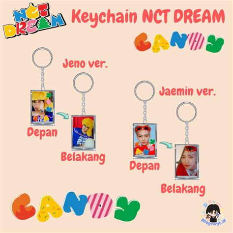 Jual Ganci Keychain Fankit Nct Dream Candy Glitch Mode Gantungan