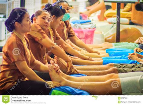 Bangkok Thailand March 2 2017 Foot Massage Service In Spa