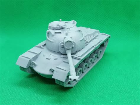 172 Scale Us M48a2 Main Battle Tank With Light Projector Etsy