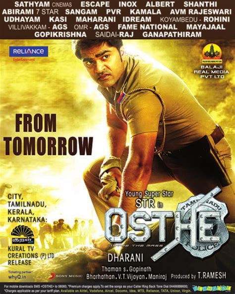 Simbu Osthi Movie Release Date Posters Osthi Film Release ...