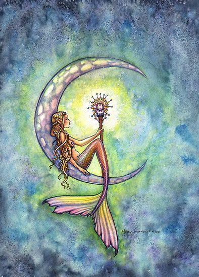 ‘mermaid moon mermaid art by molly harrison by molly harrison artofit