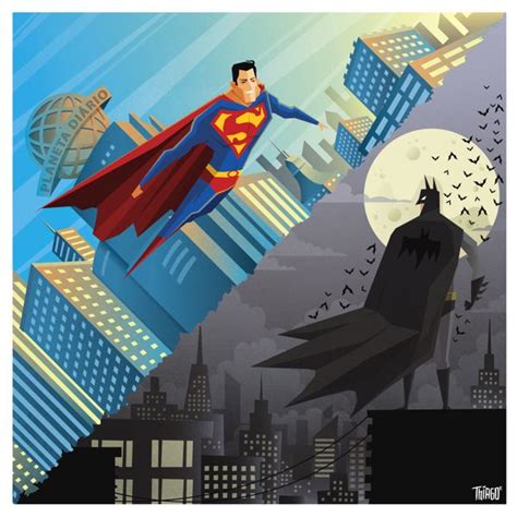 Superman Vs Batman By Thiago Fagundes Via Behance Batman Vs Superman