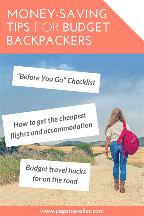 how to get the most out of your backpacking budget page traveller